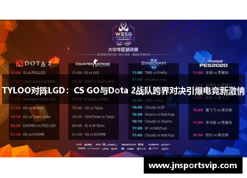 TYLOO对阵LGD：CS GO与Dota 2战队跨界对决引爆电竞新激情
